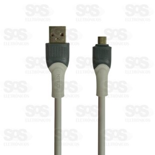 Cabo Emborrachado Reforçado Micro USB (V8) 3 Metros Kaidi KD-354M