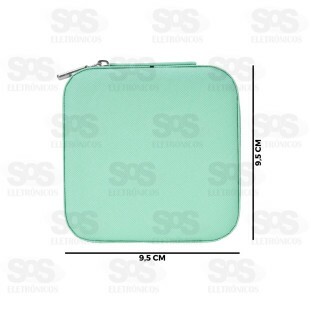 Porta Joias Quadrado Com Divisórias Cores Variadas HX6596