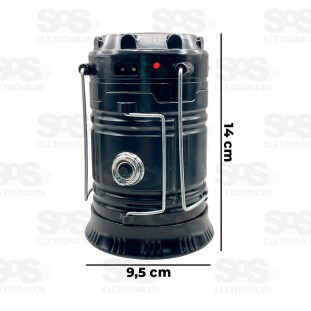 Lampião Solar Lanterna De LED Camping Caerus CRS-2203