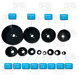 Jogo De Serra Copos 16 Peças Luatek LWJ-2207