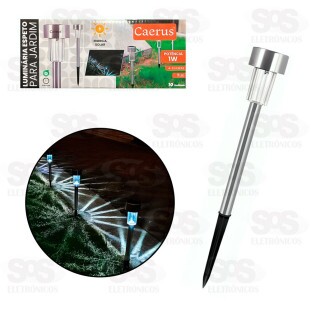 Luminária Espeto De Jardim 10 Peças Branco Frio Caerus CRS-2211
