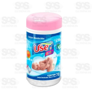 Lenço Umedecido Use It Pote com 70 unidades