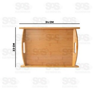 Bandeja Retangular Bambu 34x23CM Caerus CRS-2284