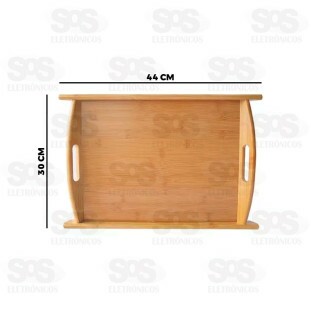 Bandeja Retangular Bambu 44x30CM Caerus CRS-2286