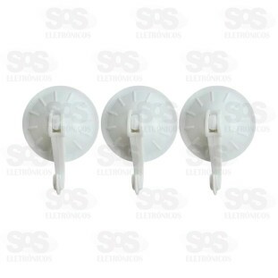 Ganchos Multiuso de Plástico 3 Peças Caerus CRS-2331