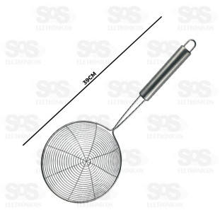 Escumadeira Para Frituras Aço Inox 39CM TOP2374