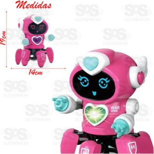 Robô Bibi Dançarino Com Luz e Sons Toy King TK-AB2484