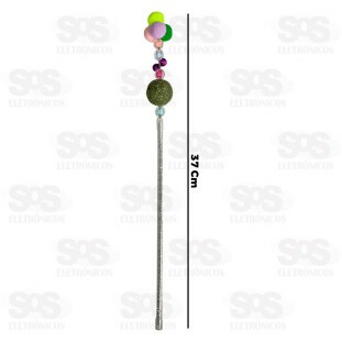 Varinha Brinquedo Para Gato Com Miçangas PT-2531