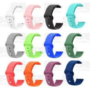 Pulseira De Silicone Smartwatch 42/44/45/49mm Cores Variadas Basik WU-254