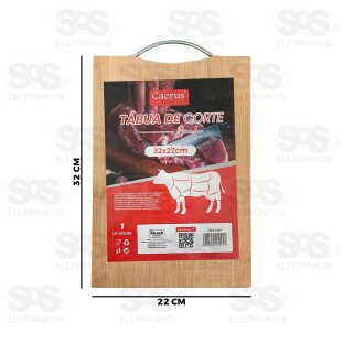 Tábua Para Corte De Bambu 32x22CM Caerus CRS-2589