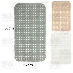 Tapete para Box Antiderrapante Plástico 37x67cm TOP2625