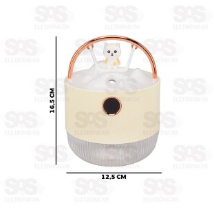 Umidificador De Ar Gatinho No Balanço 600ML Altomex AL-2697
