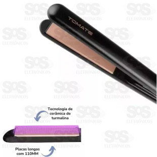 Prancha Alisadora de Cabelo Bivolt 32W Tomate MSE-2800