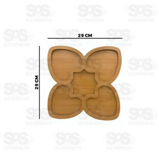 Tábua Para Petiscos 5 Divisórias MDF Caerus CRS-2819