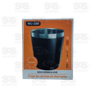 Copo De Cerveja Diamante 260ml Cores Variadas WU-286