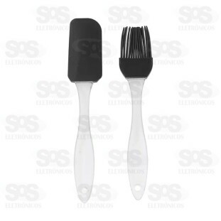 Kit Culinário Pincél e Espátula Silicone TOP1242