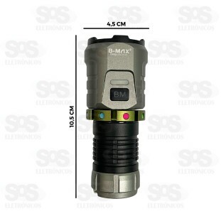 Lanterna Tática LED Recarregável B-Max BM-8556