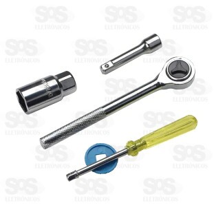 Jogo de Ferramentas Soquetes 40 Peças B-Tek BT-355