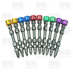 Kit Bits Para Parafusadeira Magnético 10 Peças BT-530