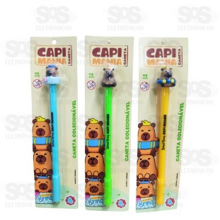 Caneta de Gel  Divertida Capi Mania Polibrinq SCB212