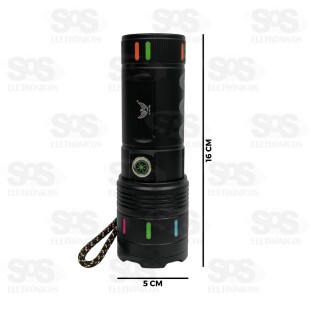 Lanterna LED Com Zoom Recarregável Altomex AL-B1536