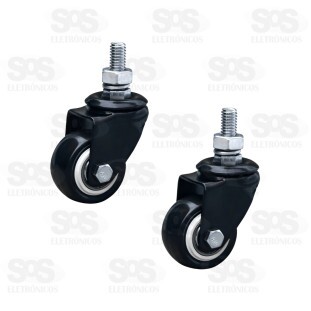 Rodízio Giratório 2 Peças Luatek LWJ-PC1916