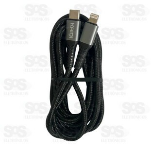 Cabo Turbo 30W Iphone Para Type C 2 Metros Kaidi KD-42CL 
