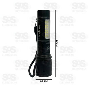 Lanterna LED Com Luz Lateral Recarregável Inova KV-742