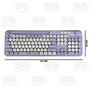 Kit Teclado e Mouse Sem Fio Eletromex EL-2119