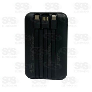 Carga Extra 10.000mAh 3 Interfaces Basike BA-POW077
