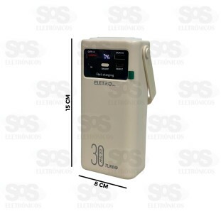 Carga Extra 30.000mAh 4 Interfaces Eletromex EL-2937