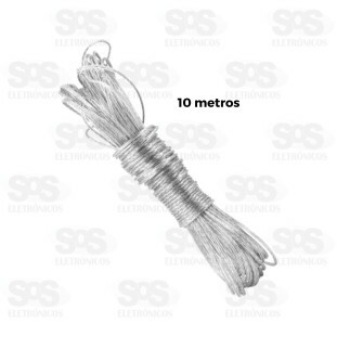 Corda Para Varal Fibra 10 Metros Hai Brasil AIH1846