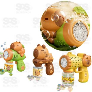  Metralhabolha de Sabão A Pilha Com Iluminação Capivara PPJ-30 PPJ-40