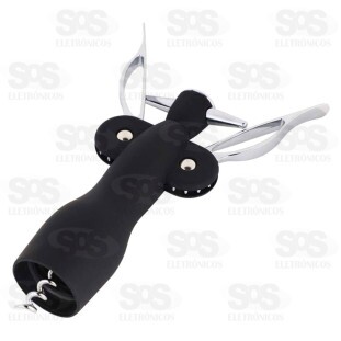 Abridor Saca Rolhas de Aço Inox Top Útil TOP1245