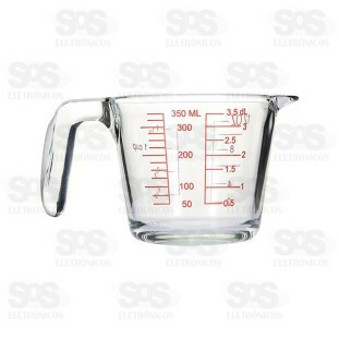 Jarra de Vidro Com Medidor Transparente 300ML TOP2163