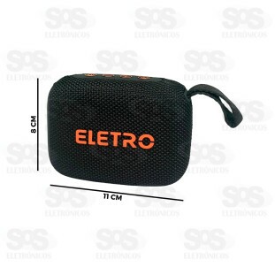 Caixa De Som Com LED Resistente à Água 30W Eletromex EL-1141
