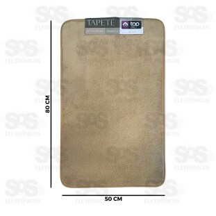 Tapete Macio Liso 80x50CM Top Útil TOP2465