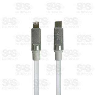 Cabo Emborrachado Type C Para Lightning 1 Metro Kaidi KD-2519CL