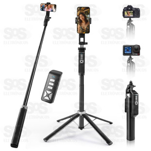 Tripé Estabilizador Com Controle 180CM Eletromex EL-7025