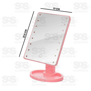 Espelho De Mesa Maquiagem Com LED Kapbom KA-1146