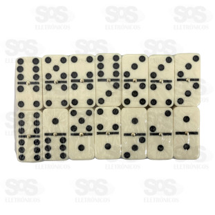 Dominó Clássico 28 Peças Lisas HM-143