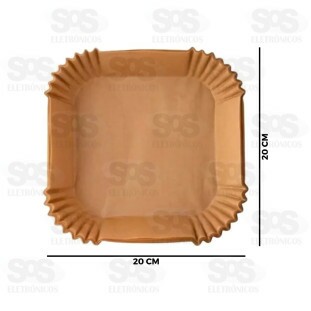 Kit Forma Descartável Para Air Fryer 50 Unidades 20x4,5CM TOP1946
