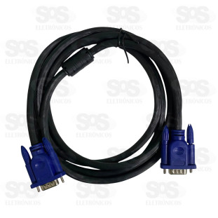 Cabo VGA 2 Metros Tomate MVG-1002