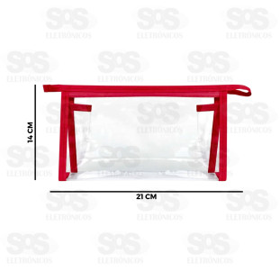 Necessaire Plástico Transparente B-Max BM-B597