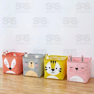 Cesto Dobrável Com Alças Bichinhos B-Max BM-F1398