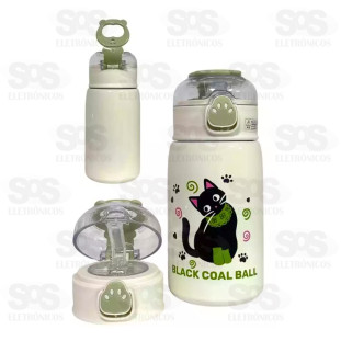 Garrafa Térmica Infantil 400Ml Gatinho WU-512