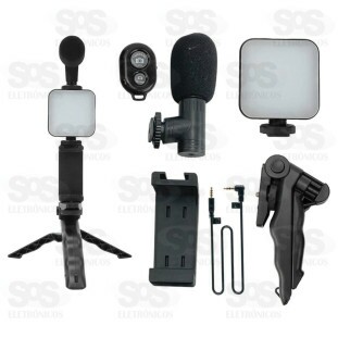 Kit de Gravação Suporte Com Iluminação e Microfone XC-AY-49