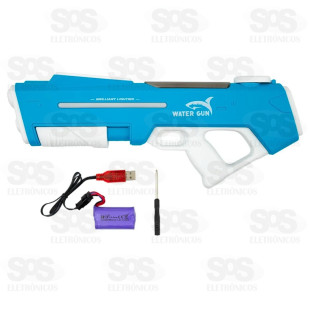 Metralhadora Lança Água Com LED BRQ-PAG-10/12