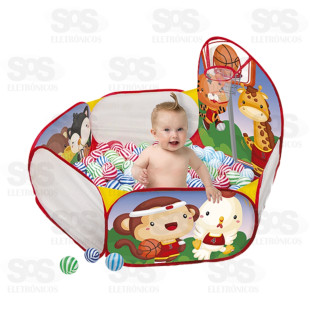 Piscina Baby Basketball 100 Bolinhas Pica Pau 741