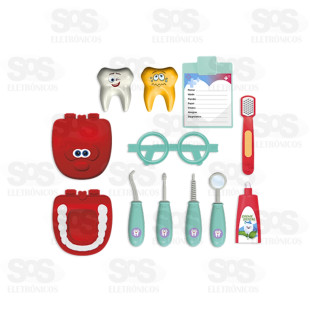 Kit Dentista Divertido 12 Peças Pica Pau 902